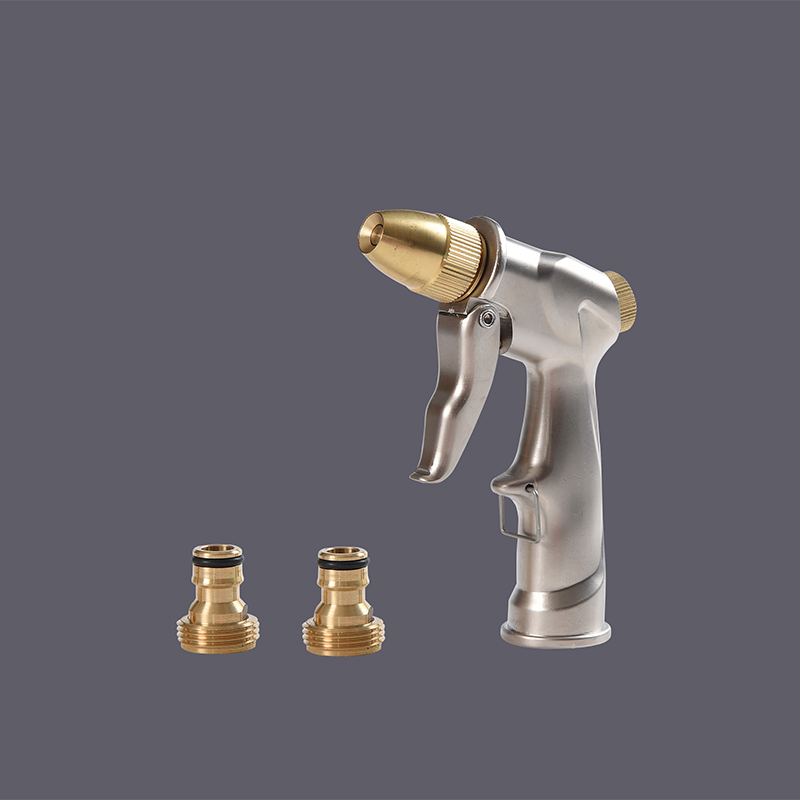 Mga Brass Garden Hose Nozzle na may Rubber Handle na Anti Slip